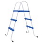 Pool ladder steel blue and white 84 cm by vidaXL, Pool stairs and ramps - Ref: Foro24-93805, Price: 62,25 €, Discount: %