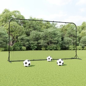 HDPE Fußball Rebound Netz schwarz 366x90x183 cm von vidaXL, Fußballtore - Ref: Foro24-93762, Preis: 121,99 €, Rabatt: %