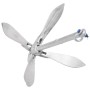 Silver malleable iron folding anchor 12 kg by vidaXL, Anchors - Ref: Foro24-94274, Price: 121,99 €, Discount: %