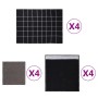 Set of 12 black and gray cotton dishcloths by vidaXL, Towels - Ref: Foro24-136294, Price: 28,04 €, Discount: %