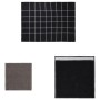 Set of 12 black and gray cotton dishcloths by vidaXL, Towels - Ref: Foro24-136294, Price: 28,04 €, Discount: %