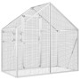 Vogelhaus aus silbernem Aluminium, 179 x 100 x 185 m von vidaXL, Füße und Vogelkäfige - Ref: Foro24-152258, Preis: 358,89 €, ...