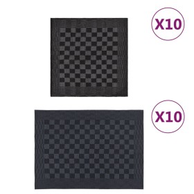 Set of 20 black and gray cotton cloths by vidaXL, Towels - Ref: Foro24-136286, Price: 45,99 €, Discount: %