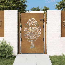 Corten steel garden gate tree design 105x130 cm by vidaXL, garden gates - Ref: Foro24-153162, Price: 229,08 €, Discount: %