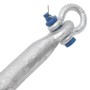 Silver malleable iron folding anchor 10 kg by vidaXL, Anchors - Ref: Foro24-94273, Price: 106,32 €, Discount: %