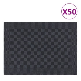 Küchentücher 50 Stück schwarze und graue Baumwolle 50x70 cm von vidaXL, Küchentücher - Ref: Foro24-136278, Preis: 70,92 €, Ra...