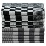 Set of cloths 50 units black and white cotton by vidaXL, Towels - Ref: Foro24-136293, Price: 90,99 €, Discount: %