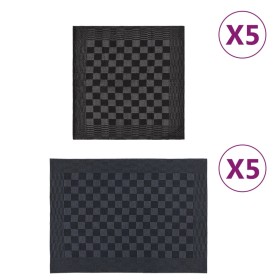 Set of 10 black and gray cotton cloths by vidaXL, Towels - Ref: Foro24-136285, Price: 25,99 €, Discount: %