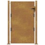 Puerta de jardín acero corten 105x155 cm de vidaXL, Puertas de jardín - Ref: Foro24-153205, Precio: 314,99 €, Descuento: %