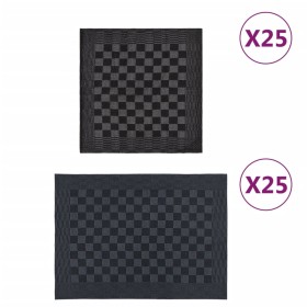 Set of 50 black and gray cotton cloths by vidaXL, Towels - Ref: Foro24-136287, Price: 90,99 €, Discount: %