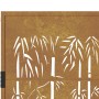 Puerta de jardín acero corten diseño bambú 105x205 cm de vidaXL, Puertas de jardín - Ref: Foro24-153189, Precio: 336,00 €, De...