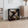 Solid black pine wood wine rack 62x25x62 cm | Foro24 | Onlineshop