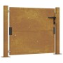 Puerta de jardín acero corten 105x80 cm de vidaXL, Puertas de jardín - Ref: Foro24-153202, Precio: 120,20 €, Descuento: %