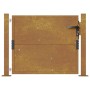 Puerta de jardín acero corten 105x80 cm de vidaXL, Puertas de jardín - Ref: Foro24-153202, Precio: 120,20 €, Descuento: %