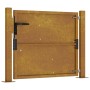 Puerta de jardín acero corten 105x80 cm de vidaXL, Puertas de jardín - Ref: Foro24-153202, Precio: 120,20 €, Descuento: %