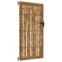 Puerta de jardín acero corten diseño bambú 85x200 cm de vidaXL, Puertas de jardín - Ref: Foro24-153237, Precio: 267,58 €, Des...