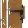 Corten steel garden gate bamboo design 85x200 cm by vidaXL, garden gates - Ref: Foro24-153237, Price: 267,58 €, Discount: %