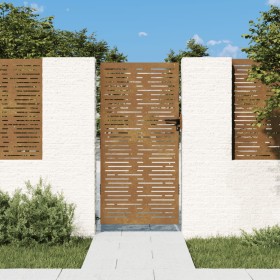 Corten steel garden gate square design 85x175 cm by vidaXL, garden gates - Ref: Foro24-153248, Price: 209,99 €, Discount: %