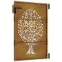 Puerta de jardín acero corten diseño árbol 85x150 cm de vidaXL, Puertas de jardín - Ref: Foro24-153211, Precio: 178,95 €, Des...