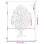 Puerta de jardín acero corten diseño árbol 85x150 cm de vidaXL, Puertas de jardín - Ref: Foro24-153211, Precio: 178,95 €, Des...