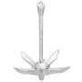 Silver malleable iron folding anchor 6 kg by vidaXL, Anchors - Ref: Foro24-94271, Price: 62,75 €, Discount: %