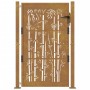 Puerta de jardín acero corten diseño bambú 105x155 cm de vidaXL, Puertas de jardín - Ref: Foro24-153187, Precio: 245,30 €, De...