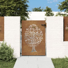 Corten steel garden gate tree design 85x125 cm by vidaXL, garden gates - Ref: Foro24-153210, Price: 163,89 €, Discount: %