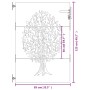 Puerta de jardín acero corten diseño árbol 85x125 cm de vidaXL, Puertas de jardín - Ref: Foro24-153210, Precio: 163,93 €, Des...