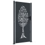 Anthracite grey steel garden gate with tree design 105x180 cm by vidaXL, garden gates - Ref: Foro24-153158, Price: 304,62 €, ...