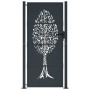 Anthracite grey steel garden gate with tree design 105x180 cm by vidaXL, garden gates - Ref: Foro24-153158, Price: 304,62 €, ...