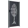 Anthracite grey steel garden gate with tree design 105x180 cm by vidaXL, garden gates - Ref: Foro24-153158, Price: 304,62 €, ...