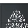 Anthracite grey steel garden gate with tree design 105x180 cm by vidaXL, garden gates - Ref: Foro24-153158, Price: 304,62 €, ...