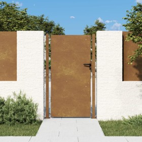 Puerta de jardín acero corten 105x205 cm de vidaXL, Puertas de jardín - Ref: Foro24-153267, Precio: 267,35 €, Descuento: %