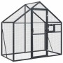 Anthrazitgraues Vogelhaus aus Aluminium 179x100x185 m von vidaXL, Füße und Vogelkäfige - Ref: Foro24-152260, Preis: 263,55 €,...