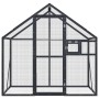 Anthrazitgraues Vogelhaus aus Aluminium 179x100x185 m von vidaXL, Füße und Vogelkäfige - Ref: Foro24-152260, Preis: 263,55 €,...