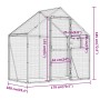 Anthrazitgraues Vogelhaus aus Aluminium 179x100x185 m von vidaXL, Füße und Vogelkäfige - Ref: Foro24-152260, Preis: 263,55 €,...