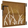 Puerta de jardín acero corten diseño hierba 85x100 cm de vidaXL, Puertas de jardín - Ref: Foro24-153221, Precio: 137,70 €, De...