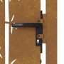 Puerta de jardín acero corten diseño bambú 105x180 cm de vidaXL, Puertas de jardín - Ref: Foro24-153242, Precio: 302,89 €, De...