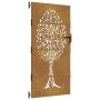 Puerta de jardín acero corten diseño árbol 85x175 cm de vidaXL, Puertas de jardín - Ref: Foro24-153212, Precio: 181,99 €, Des...