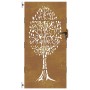 Puerta de jardín acero corten diseño árbol 85x175 cm de vidaXL, Puertas de jardín - Ref: Foro24-153212, Precio: 181,99 €, Des...