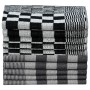 Set of 10 black and white cotton cloths by vidaXL, Towels - Ref: Foro24-136291, Price: 25,99 €, Discount: %