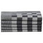 Set of 10 black and white cotton cloths by vidaXL, Towels - Ref: Foro24-136291, Price: 25,99 €, Discount: %