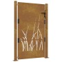 Puerta de jardín acero corten diseño hierba 105x155 cm de vidaXL, Puertas de jardín - Ref: Foro24-153175, Precio: 256,52 €, D...