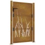 Puerta de jardín acero corten diseño hierba 105x155 cm de vidaXL, Puertas de jardín - Ref: Foro24-153175, Precio: 256,52 €, D...