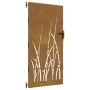 Puerta de jardín acero corten diseño hierba 85x200 cm de vidaXL, Puertas de jardín - Ref: Foro24-153225, Precio: 243,37 €, De...