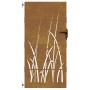 Puerta de jardín acero corten diseño hierba 85x200 cm de vidaXL, Puertas de jardín - Ref: Foro24-153225, Precio: 243,37 €, De...