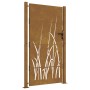 Puerta de jardín acero corten diseño hierba 105x180 cm de vidaXL, Puertas de jardín - Ref: Foro24-153230, Precio: 288,99 €, D...