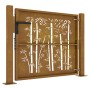 Puerta de jardín acero corten diseño bambú 105x105 cm de vidaXL, Puertas de jardín - Ref: Foro24-153239, Precio: 182,38 €, De...