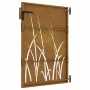 Puerta de jardín acero corten diseño hierba 85x125 cm de vidaXL, Puertas de jardín - Ref: Foro24-153222, Precio: 159,91 €, De...