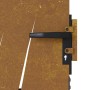 Puerta de jardín acero corten diseño hierba 85x125 cm de vidaXL, Puertas de jardín - Ref: Foro24-153222, Precio: 159,91 €, De...